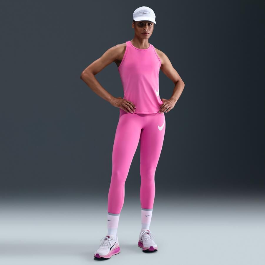 Nike Tempo Swoosh Run 7 8-hardlooplegging met hoge taille voor dames Roze - Foto 4
