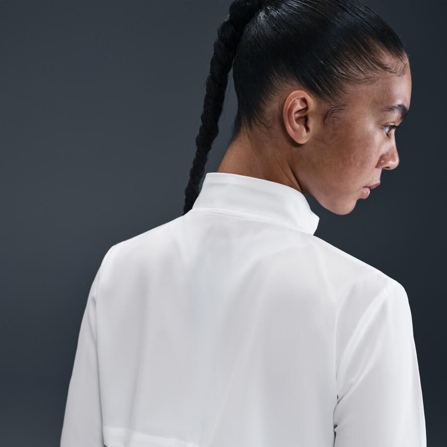 Nike Tempo Swoosh Run Dri-FIT hardloopjack voor dames Wit