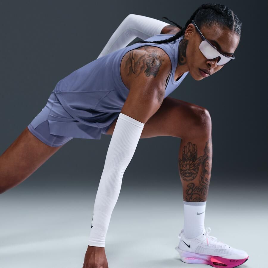 Nike Tempo Swoosh Run Dri-FIT hardlooptanktop voor dames Blauw - Foto 2