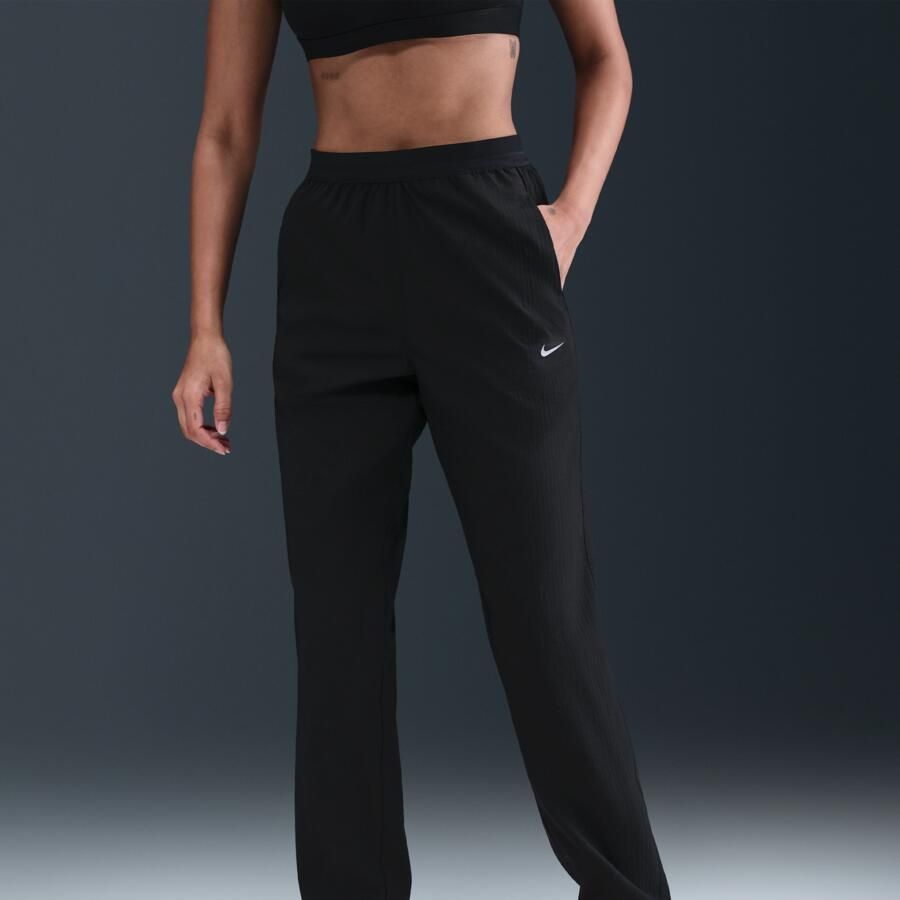 Nike Tempo Warm Dri-FIT hardloopbroek met halfhoge taille voor dames Zwart