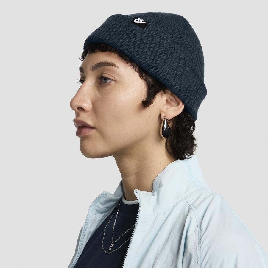 Nike Terra Futura365 beanie met korte omslag Blauw