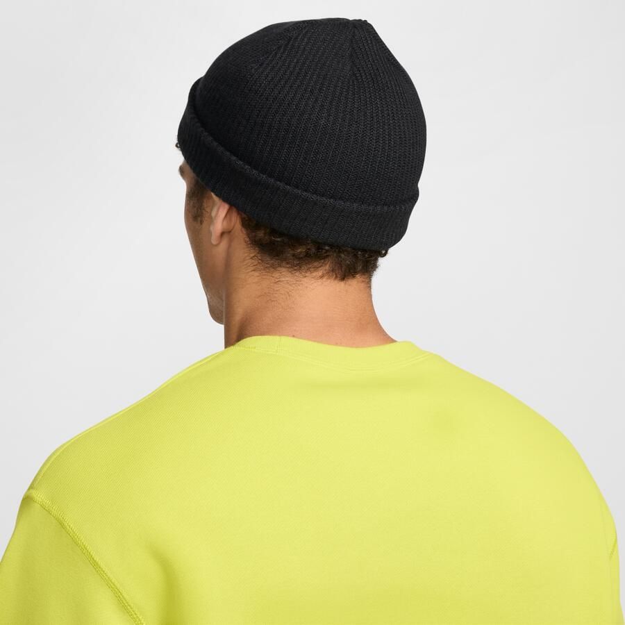 Nike Iconische Zwarte Beanie voor nen Black - Foto 4
