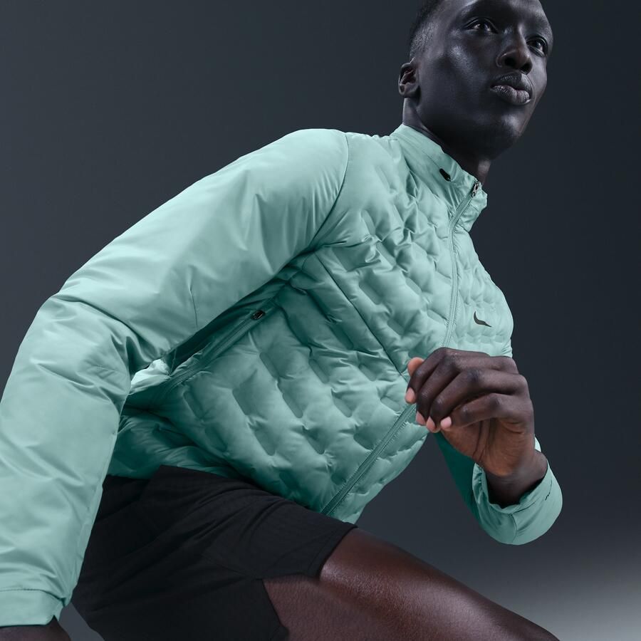 Nike Therma-FIT ADV AeroLoft Repel hardloopjack met dons voor heren Groen - Foto 2