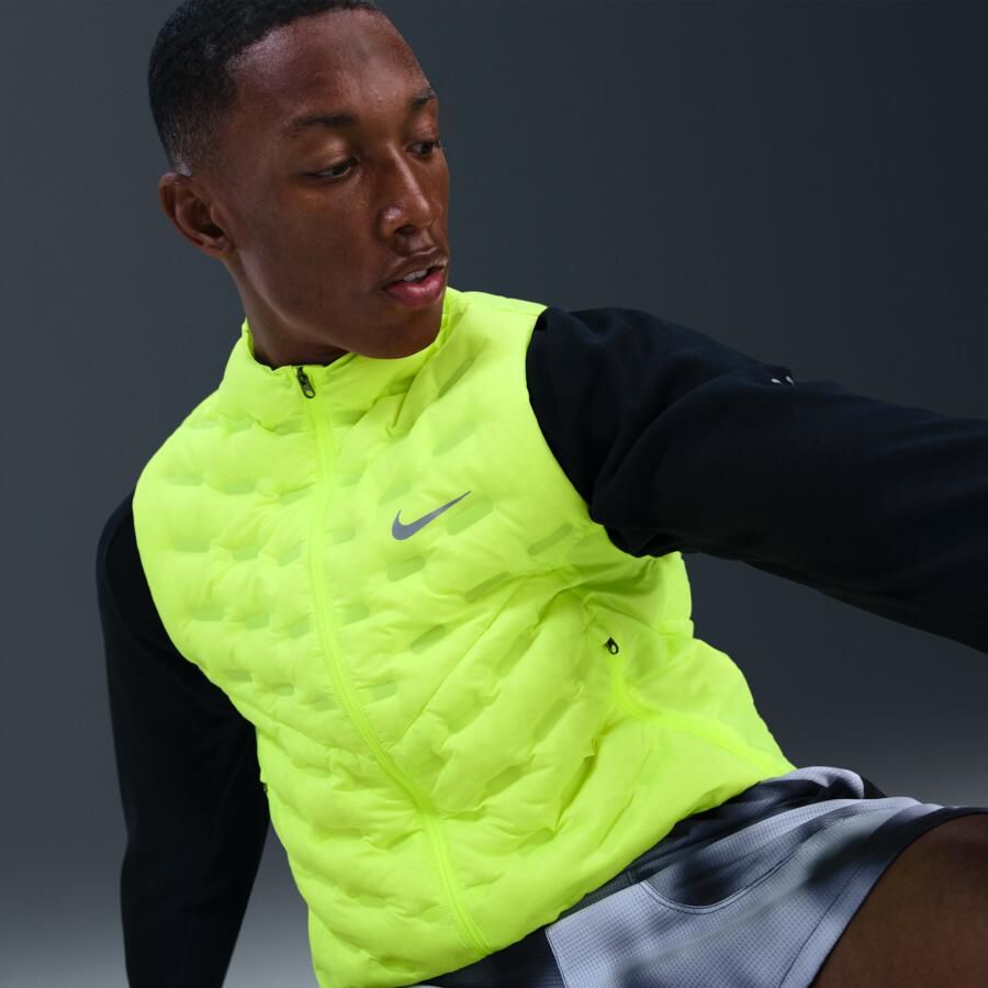 Nike Therma-FIT ADV Repel AeroLoft hardloopbodywarmer met donsvulling voor heren Geel - Foto 3