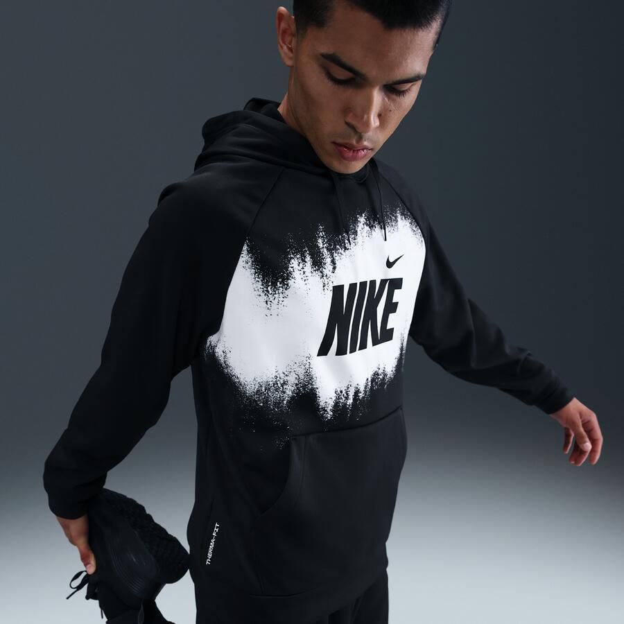 Nike Therma-FIT Fleecehoodie voor heren Zwart - Foto 2