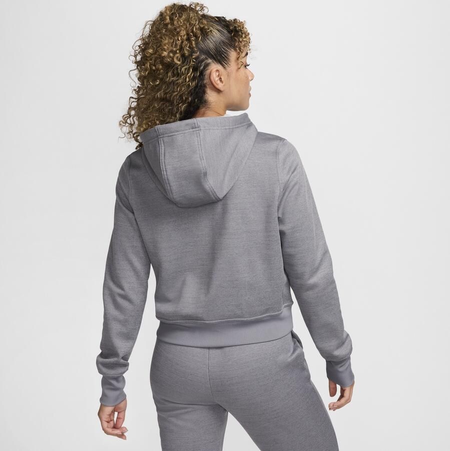 Nike Therma-FIT Hoodie met rits voor dames Grijs - Foto 3