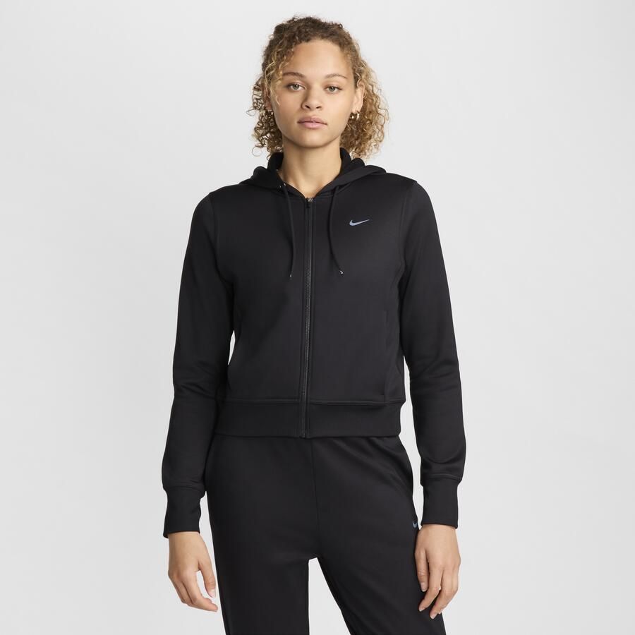 Nike Therma-FIT Hoodie met rits voor dames Zwart - Foto 3