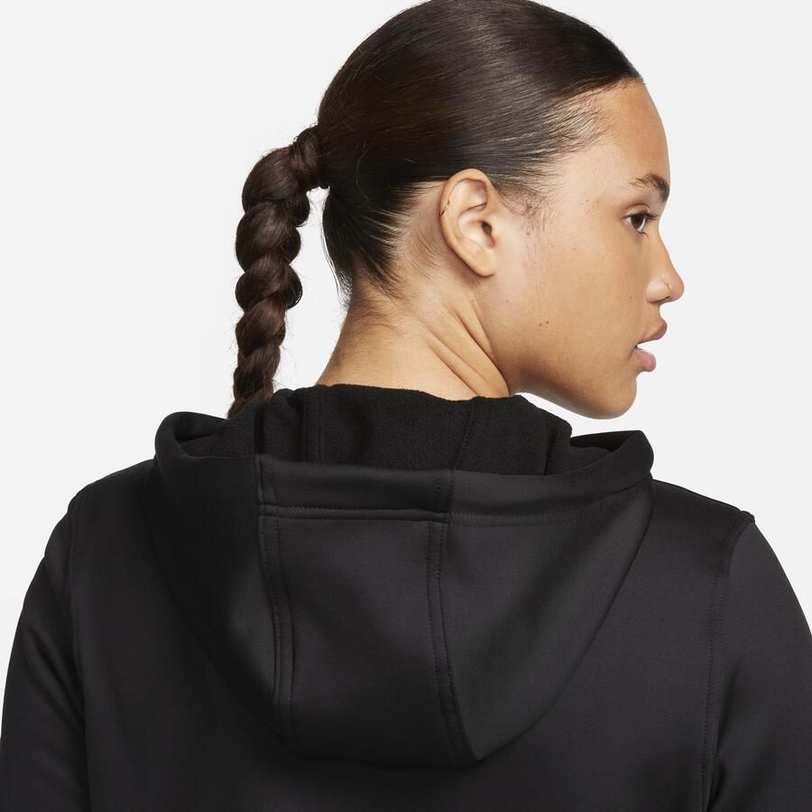 Nike Therma-FIT Hoodie met rits voor dames Zwart - Foto 2