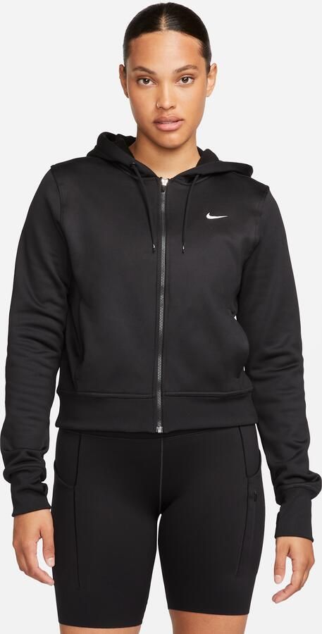 Nike Therma-FIT Hoodie met rits voor dames Zwart - Foto 6