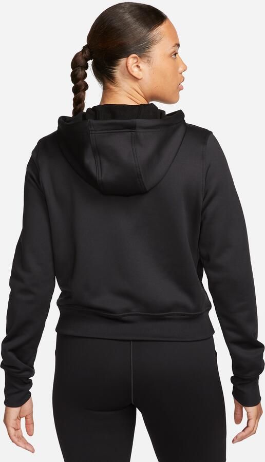 Nike Therma-FIT Hoodie met rits voor dames Zwart - Foto 5