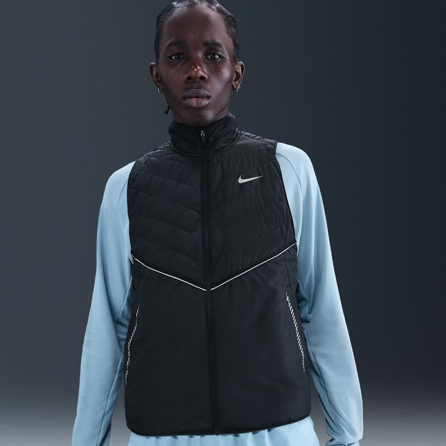 Nike Therma-FIT Repel hardloopbodywarmer met reflecterende accenten voor heren Zwart