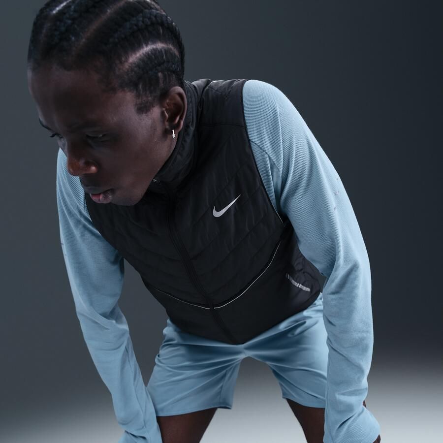 Nike Therma-FIT Repel hardloopbodywarmer met reflecterende accenten voor heren Zwart - Foto 3