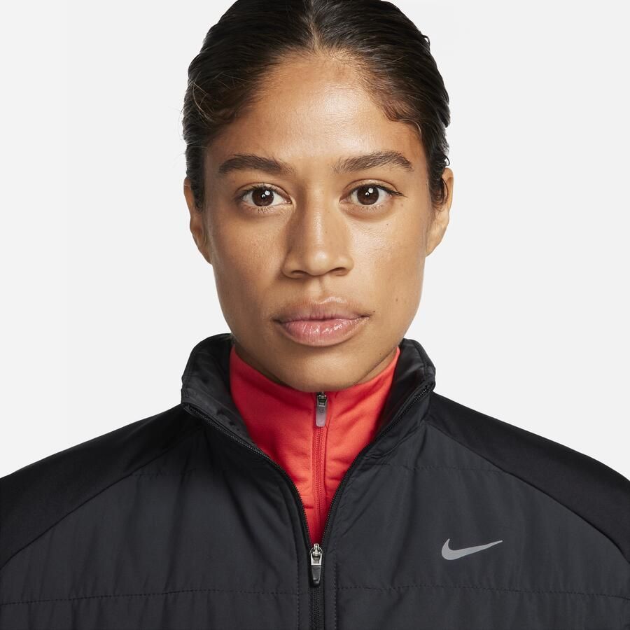 Nike Therma-FIT Swift Hardloopbodywarmer voor dames Zwart