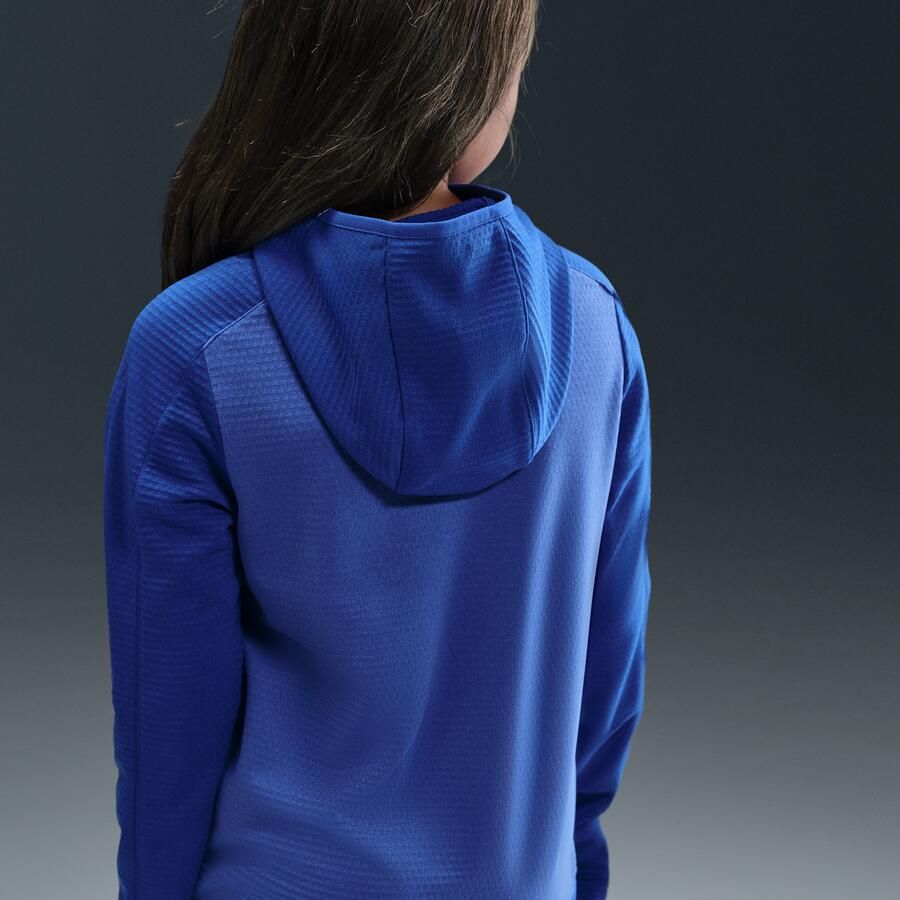 Nike Therma-FIT top met korte rits voor kids Blauw - Foto 3