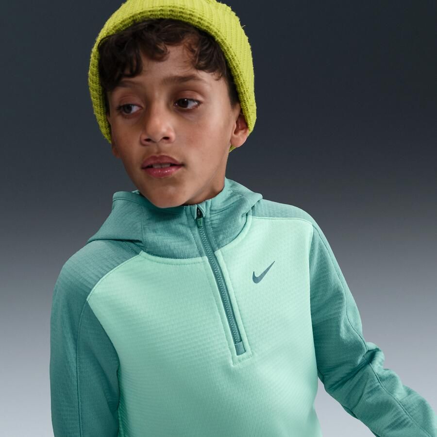 Nike Therma-FIT top met korte rits voor kids Groen - Foto 2