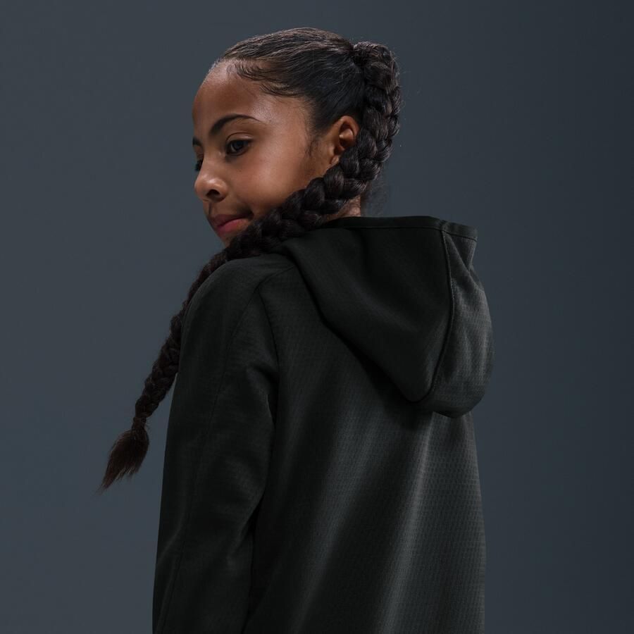 Nike Therma-FIT top met korte rits voor kids Zwart - Foto 3