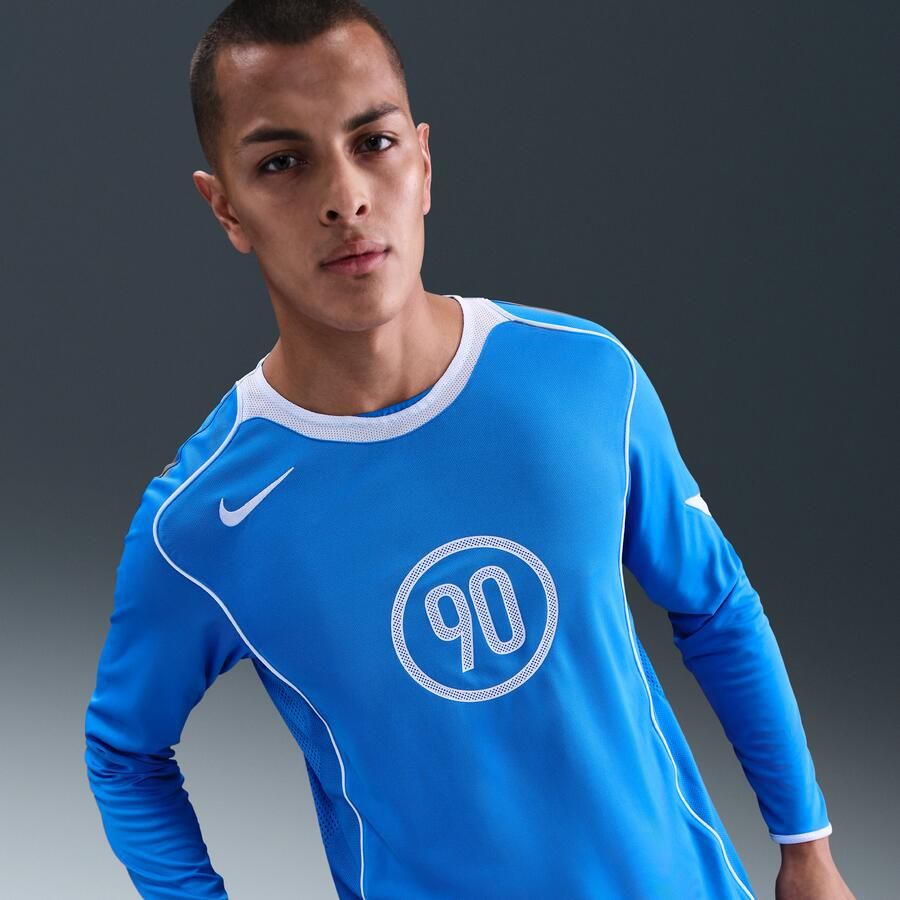 Nike Total 90 Dri-FIT voetbaltop met lange mouwen voor heren Blauw - Foto 4