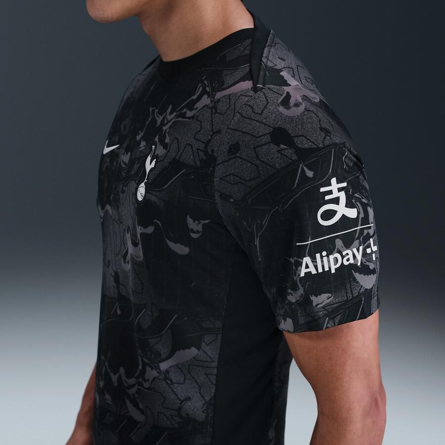 Nike Tottenham Hotspur Academy Pro Thuis Dri-FIT warming-up voetbalshirt met korte mouwen voor heren Zwart