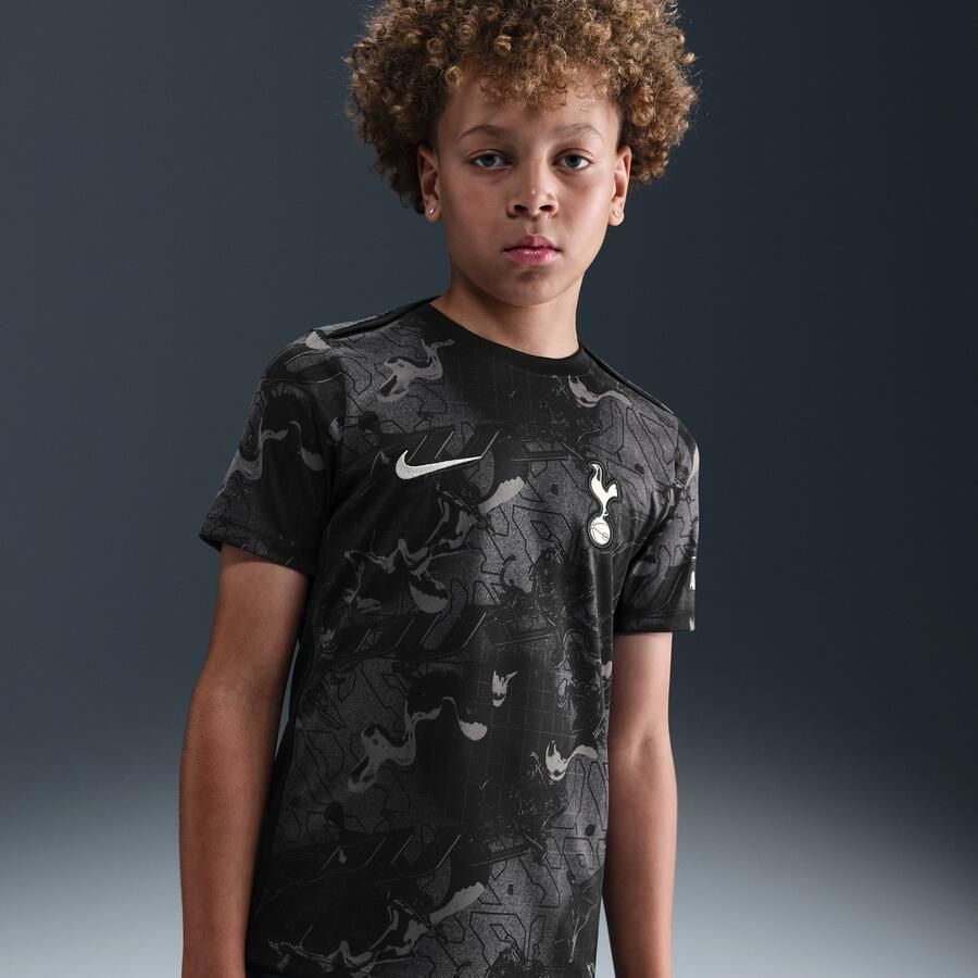 Nike Tottenham Hotspur Academy Pro Uit Dri-FIT warming-uptop met korte mouwen voor kids Zwart - Foto 4