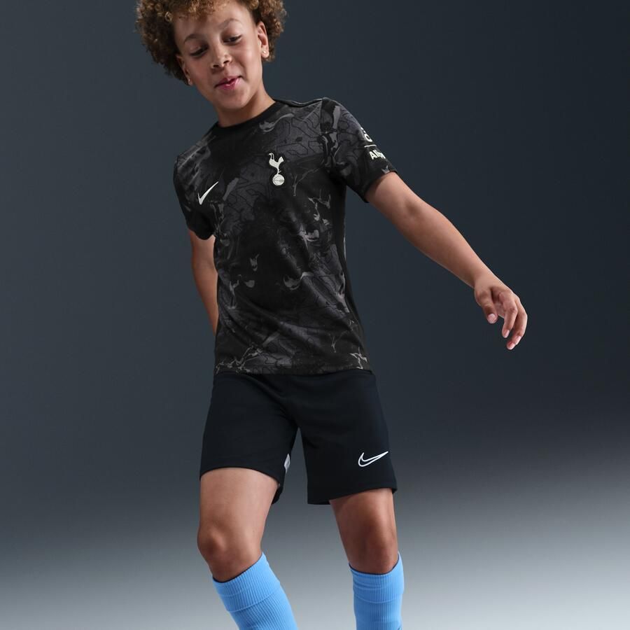 Nike Tottenham Hotspur Academy Pro Uit Dri-FIT warming-uptop met korte mouwen voor kids Zwart - Foto 2