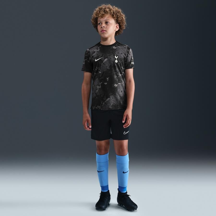 Nike Tottenham Hotspur Academy Pro Uit Dri-FIT warming-uptop met korte mouwen voor kids Zwart - Foto 3