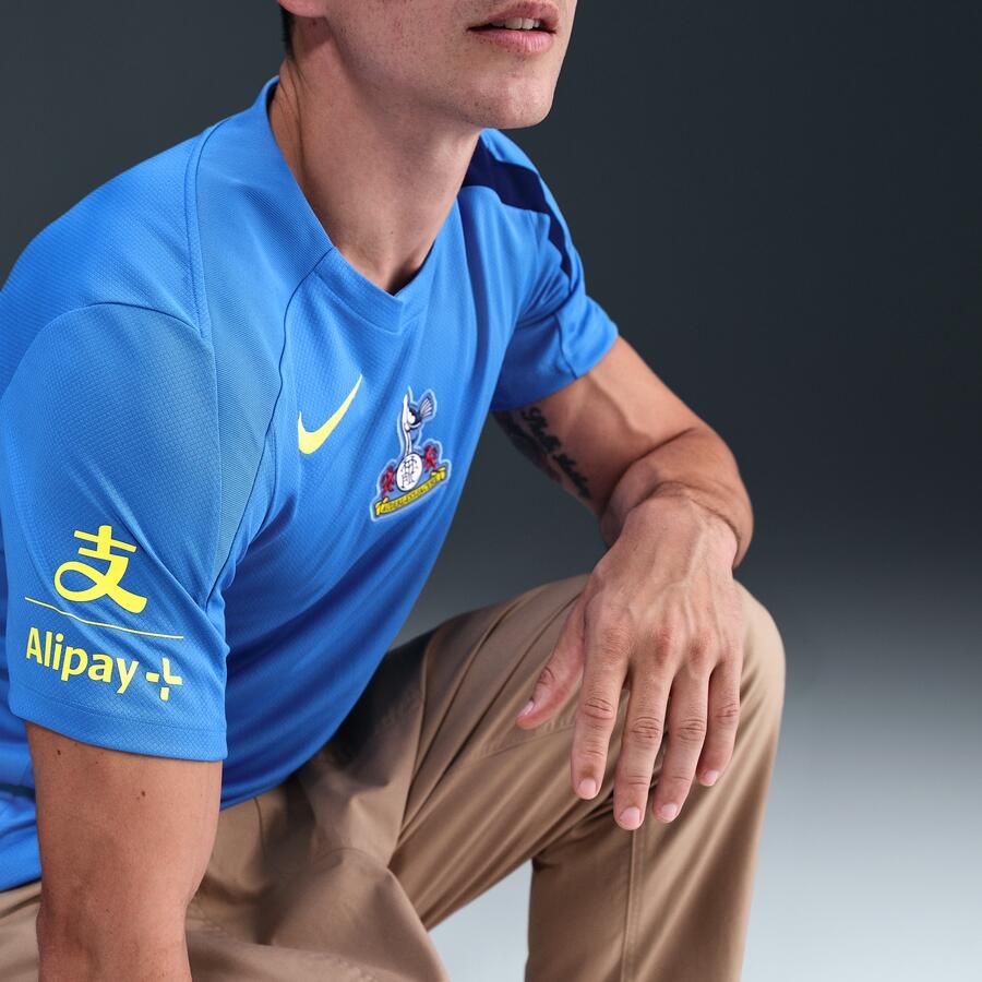 Nike Tottenham Hotspur Strike Derde Total 90 voetbaltop met korte mouwen en Dri-FIT voor heren Blauw - Foto 2