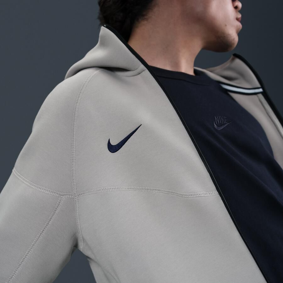 Nike Tottenham Hotspur Tech Windrunner voetbalhoodie met rits over de hele lengte van fleece voor heren Grijs - Foto 2