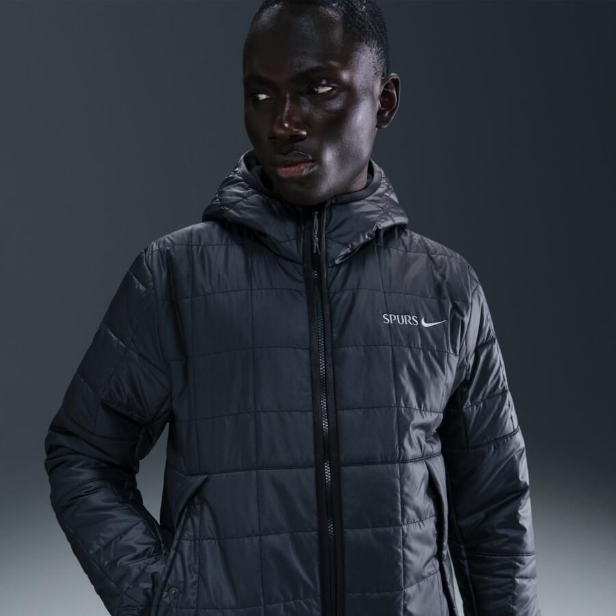 Nike Tottenham Hotspur voetbaljack met synthetische vulling en capuchon voor heren Zwart - Foto 4