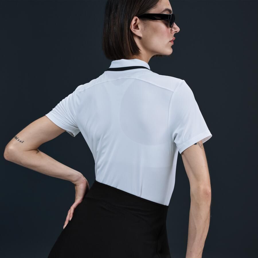 Nike Tour Dri-FIT golfpolo met korte mouwen voor dames Wit - Foto 4