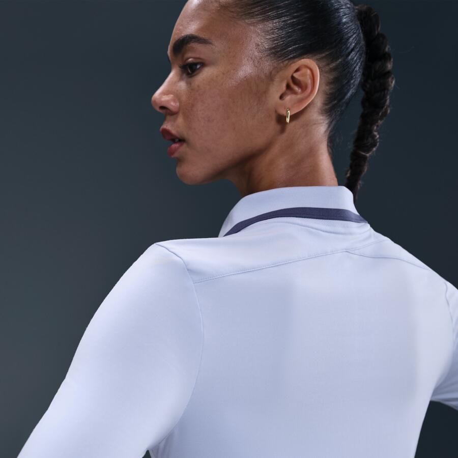 Nike Tour Dri-FIT golfpolo met uv-bescherming en lange mouwen voor dames Grijs