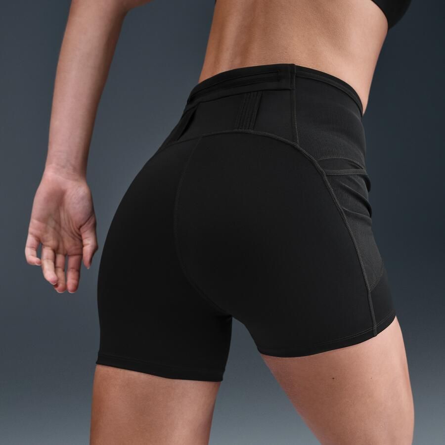 Nike Trail Dri-FIT aansluitende hardloopshorts met hoge taille voor dames (10 cm) Zwart - Foto 2