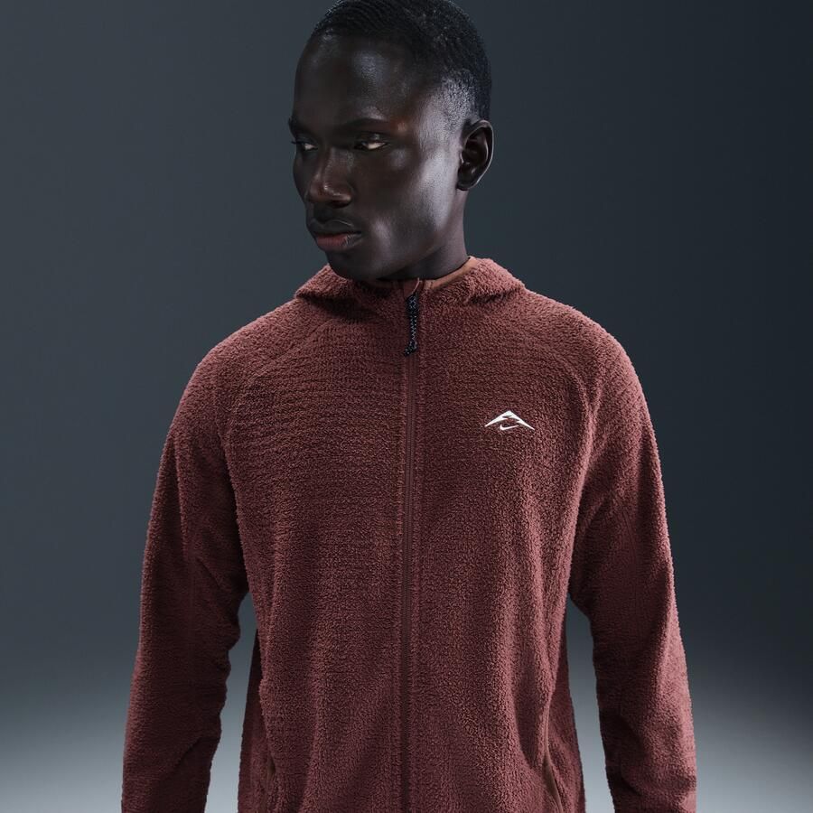 Nike Trail Dri-FIT hardloopjack van fleece voor heren Bruin - Foto 4