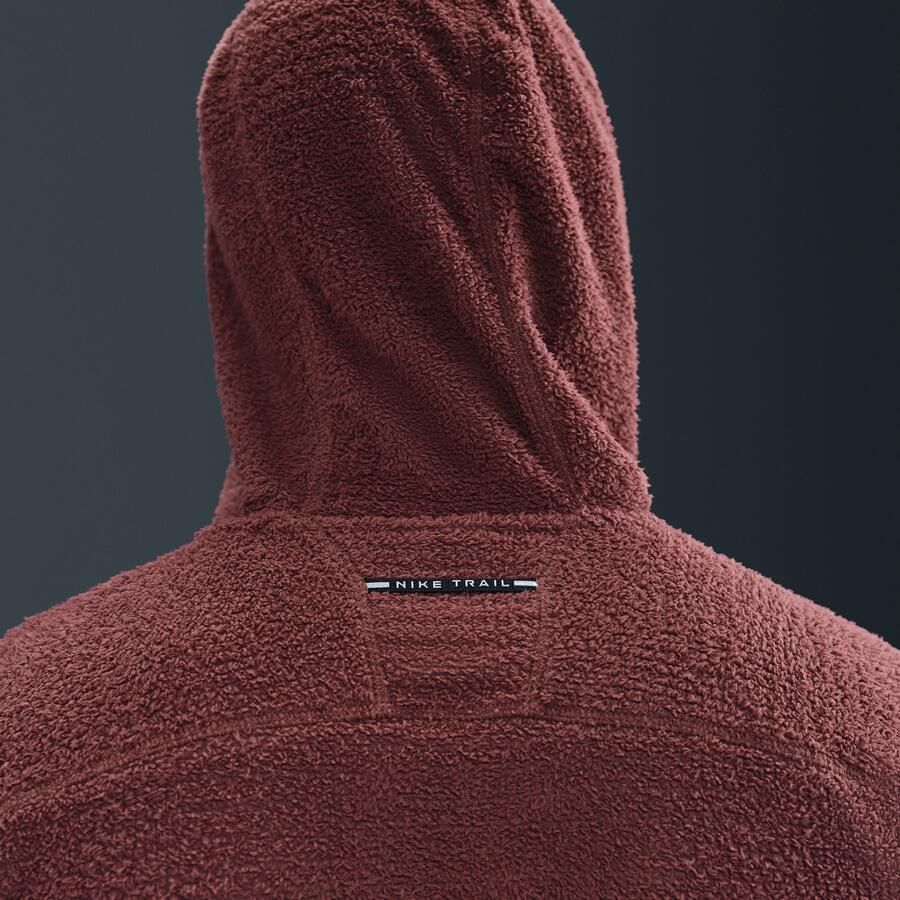 Nike Trail Dri-FIT hardloopjack van fleece voor heren Bruin