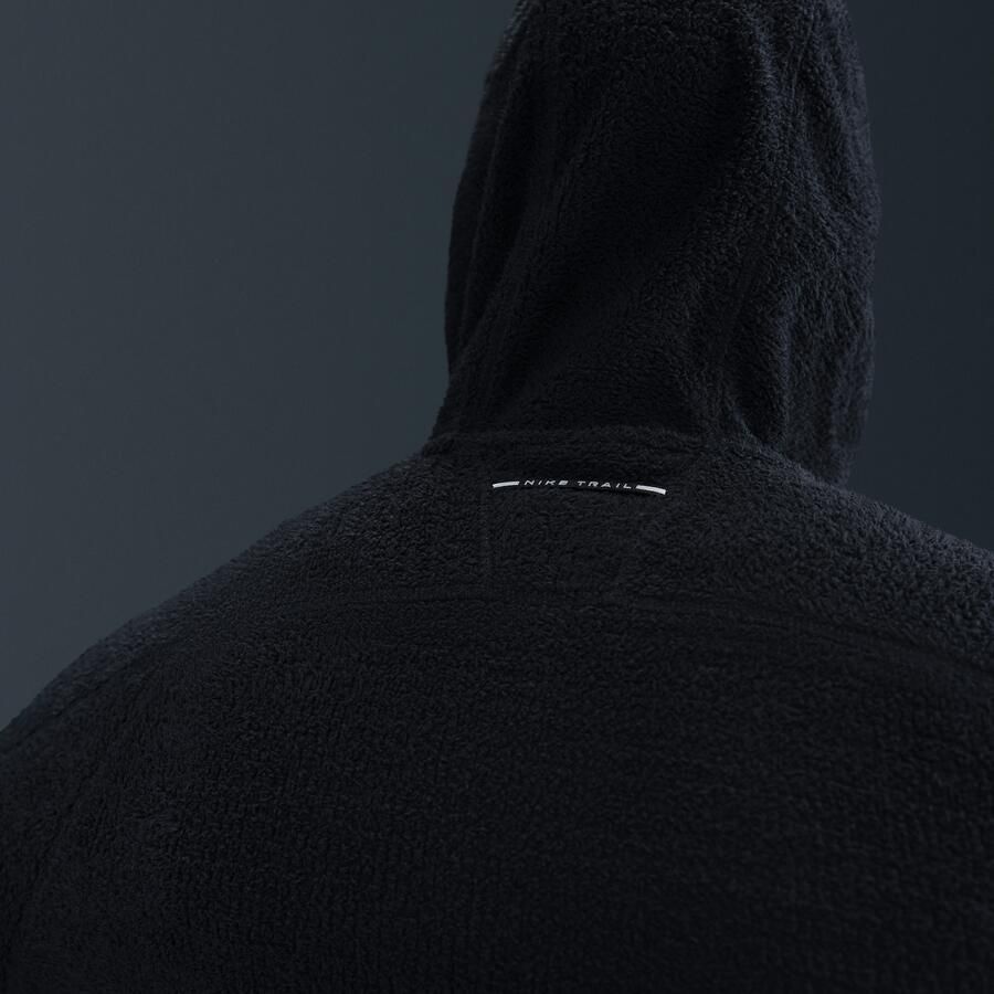 Nike Trail Dri-FIT hardloopjack van fleece voor heren Zwart
