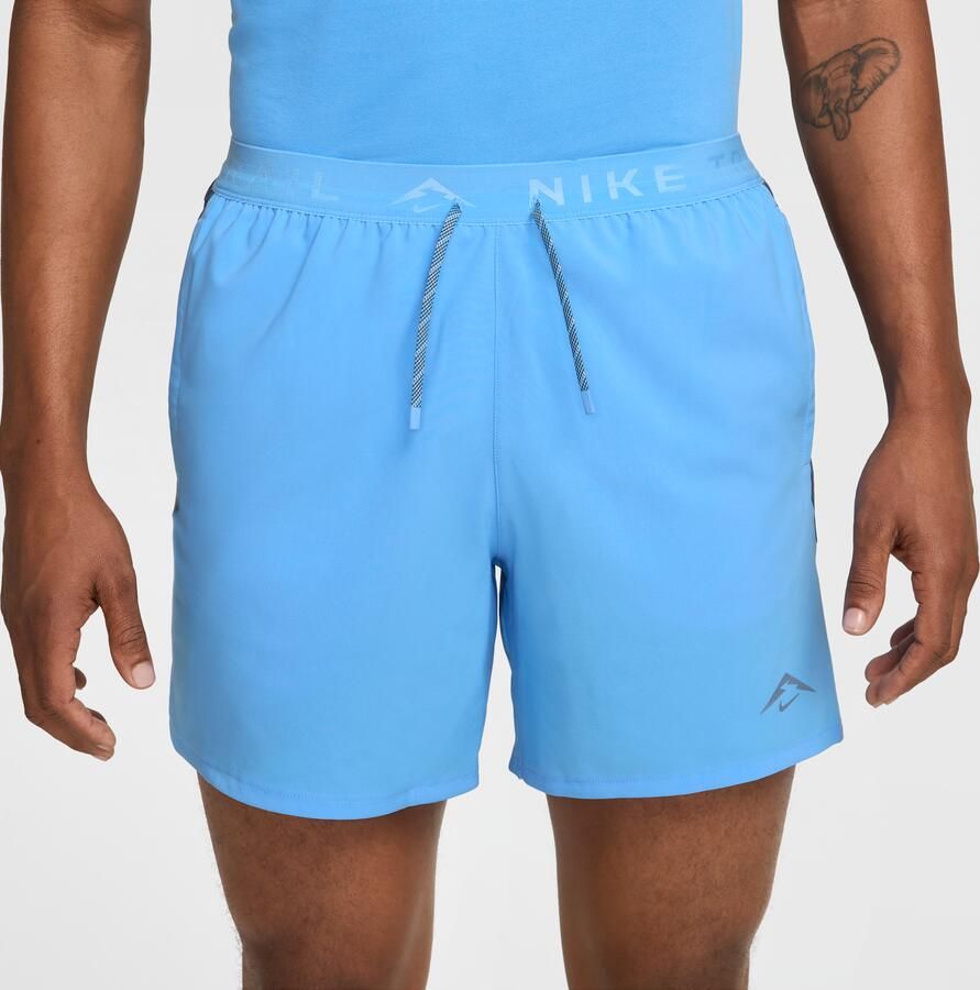 Nike Trail Dri-FIT hardloopshorts met binnenbroek voor heren (15 cm) Blauw - Foto 3