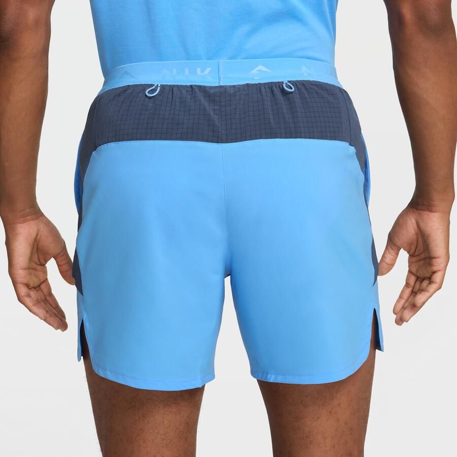 Nike Trail Dri-FIT hardloopshorts met binnenbroek voor heren (15 cm) Blauw