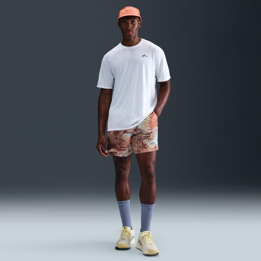 Nike Trail Dri-FIT hardloopshorts met binnenbroek voor heren (15 cm) Wit - Foto 3