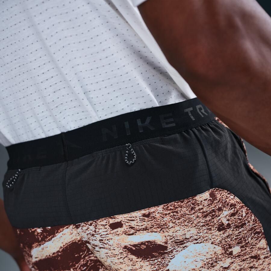 Nike Trail Dri-FIT hardloopshorts met binnenbroek voor heren (15 cm) Wit - Foto 2