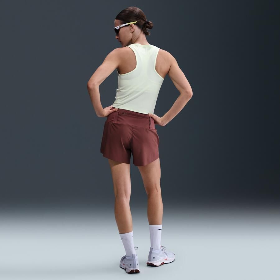 Nike Trail Dri-FIT hardloopshorts met binnenbroekje voor dames Bruin - Foto 3