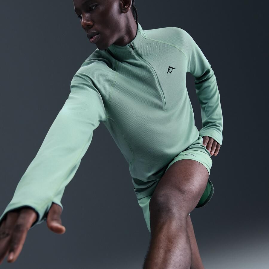 Nike Trail Dri-FIT tussenlaag met halflange rits voor heren Groen - Foto 3