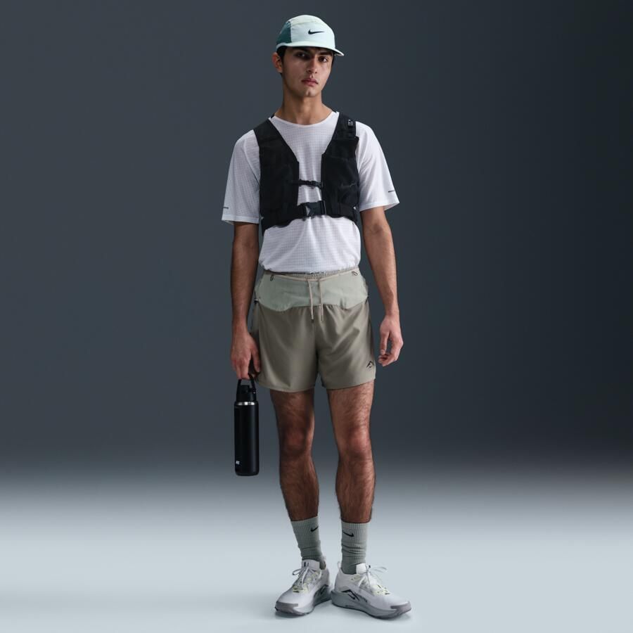 Nike Trail Second Sunrise Dri-FIT ADV hardloopshorts met binnenbroek voor heren (13 cm) Groen - Foto 4