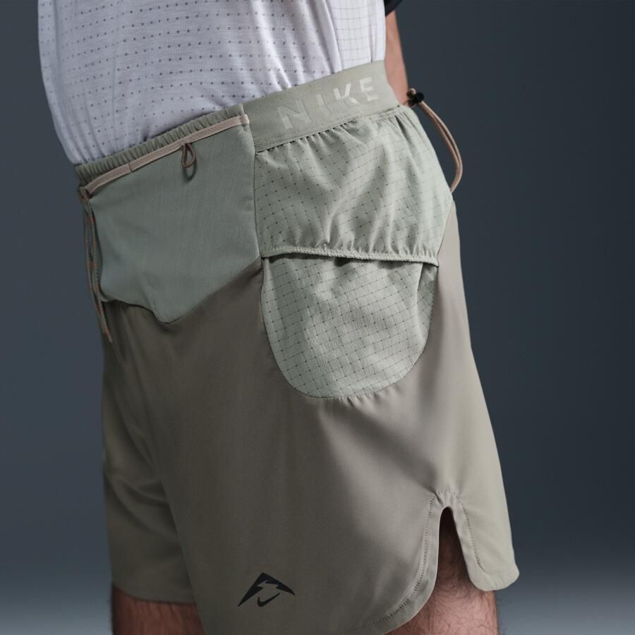 Nike Trail Second Sunrise Dri-FIT ADV hardloopshorts met binnenbroek voor heren (13 cm) Groen - Foto 2