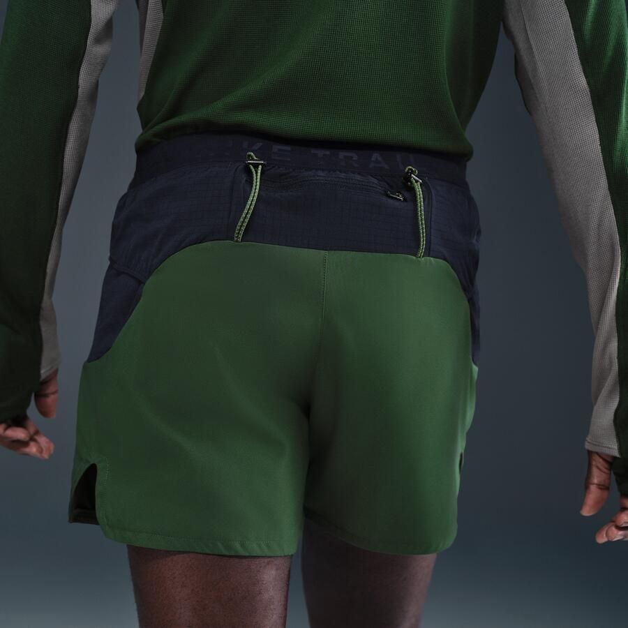 Nike Trail Second Sunrise Dri-FIT ADV hardloopshorts met binnenbroek voor heren (13 cm) Groen - Foto 2