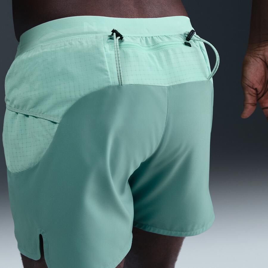 Nike Trail Second Sunrise Dri-FIT ADV hardloopshorts met binnenbroek voor heren (13 cm) Groen - Foto 2