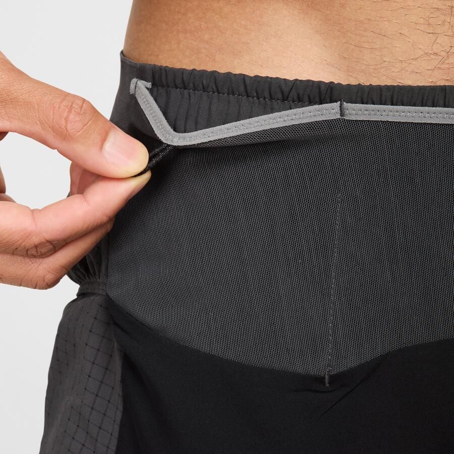 Nike Trail Second Sunrise Dri-FIT ADV hardloopshorts met binnenbroek voor heren (13 cm) Zwart - Foto 2