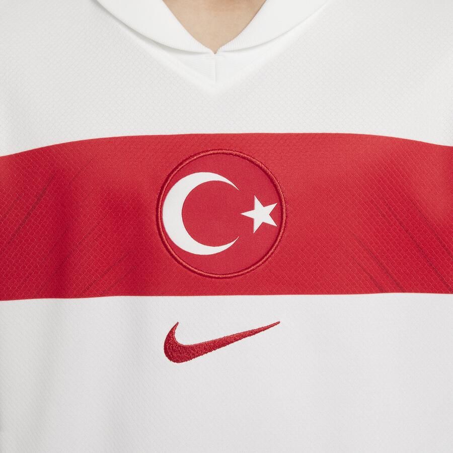 Nike Turkije 2024 25 Stadium Thuis Dri-FIT replica voetbalshirt voor kids Wit - Foto 2