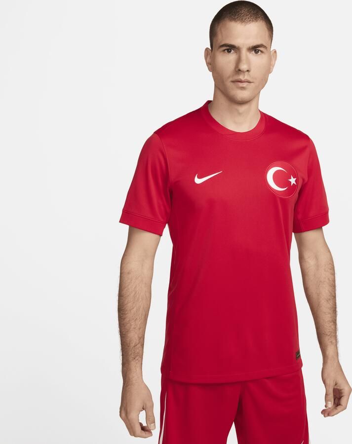 Nike Turkije 2024 25 Stadium Uit Dri-FIT replica voetbalshirt voor heren Rood - Foto 3