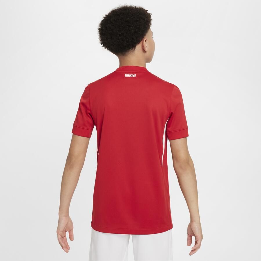 Nike Turkije 2024 25 Stadium Uit Dri-FIT replica voetbalshirt voor kids Rood - Foto 4