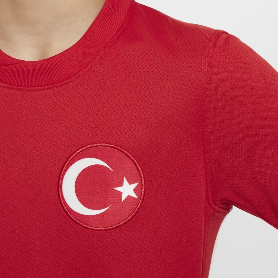 Nike Turkije 2024 25 Stadium Uit Dri-FIT replica voetbalshirt voor kids Rood - Foto 2