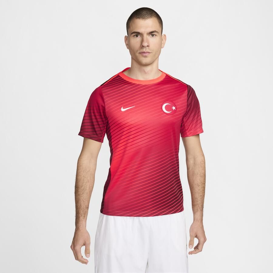 Nike Turkije Academy Pro Dri-FIT voetbaltop met korte mouwen voor heren Rood - Foto 3